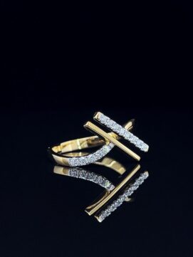 Radiant Angle Diamond Ring