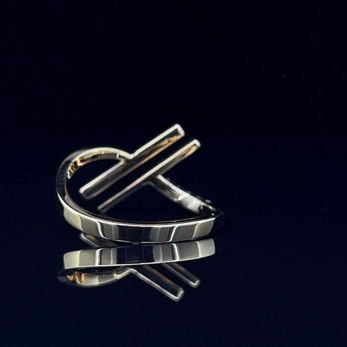 Radiant Angle Diamond Ring - 3