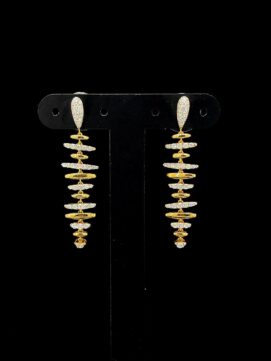 Cascade Halo Diamond Earrings