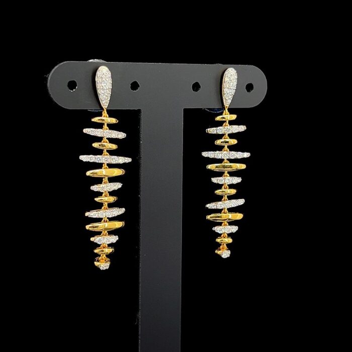 Cascade Halo Diamond Earrings