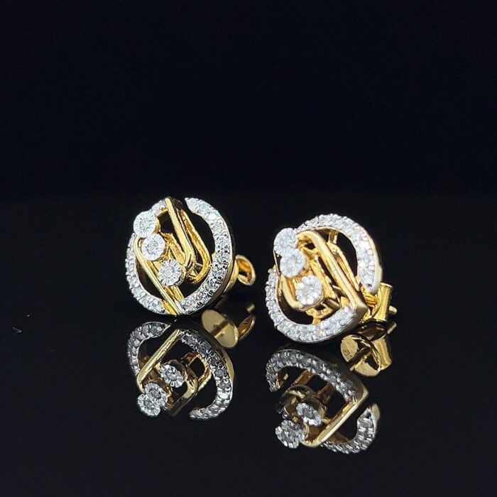 Celeste Circles Diamond Studs - 1 Celeste Circles Diamond Studs