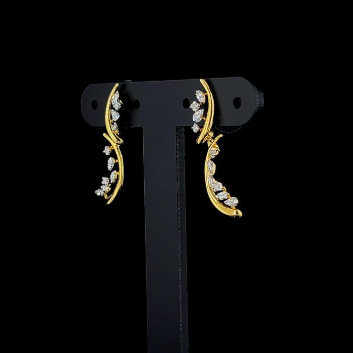 Celeste Curve Diamond Earrings