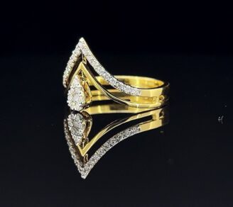 Celestial Drop Diamond Ring