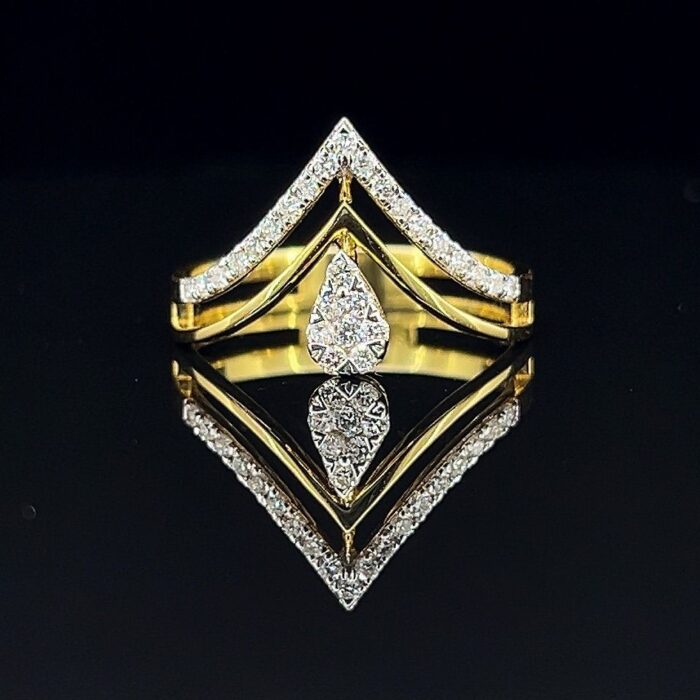 Celestial Drop Diamond Ring - 3 Celestial Drop Diamond Ring