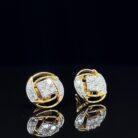 Celestial Swirl Diamond Studs - 4