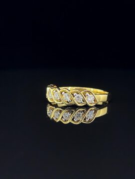 Chain Shaped Diamond Ring