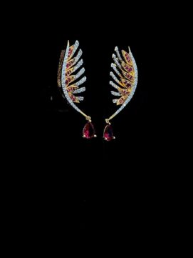 Crimson Wings Diamond Earrings – 2 Crimson Wings Diamond Earrings