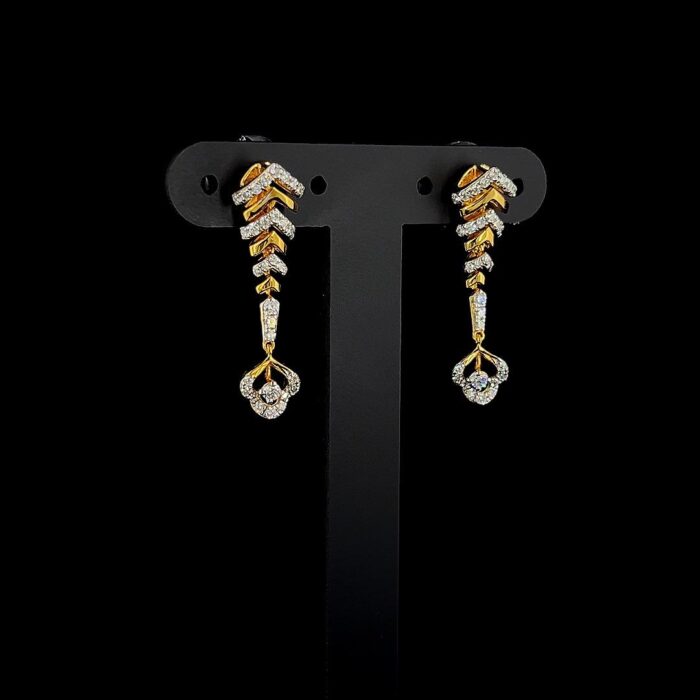 Dewfall Arrows Diamond Earrings - 3 Dewfall Arrows Diamond Earrings