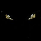 Dot Drop Diamond Earrings