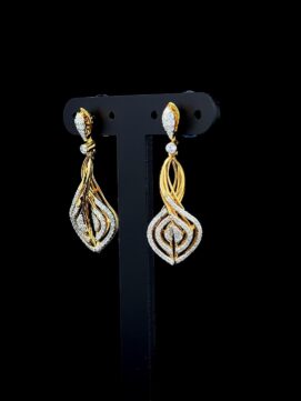 Elara Twist Diamond Earrings – 2 Elara Twist Diamond Earrings
