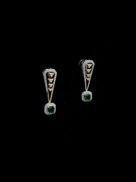 Emerald Echo Diamond Earrings