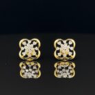 Flora Square Diamond Earrings