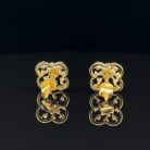 Flora Square Diamond Earrings