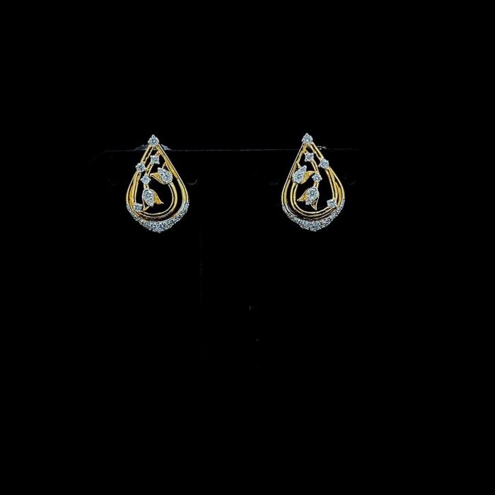 Flora Teardrop Diamond Earrings