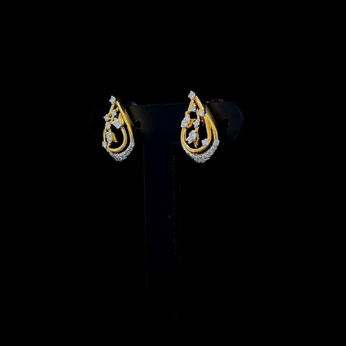 Flora Teardrop Diamond Earrings