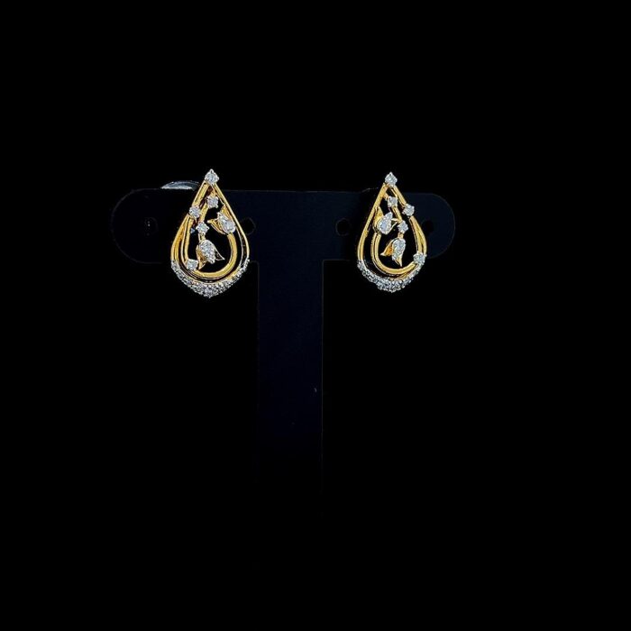 Flora Teardrop Diamond Earrings