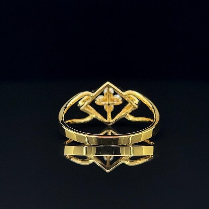 Flower Shaped Diamond Ring - 2 Flower Shaped Diamond Ring