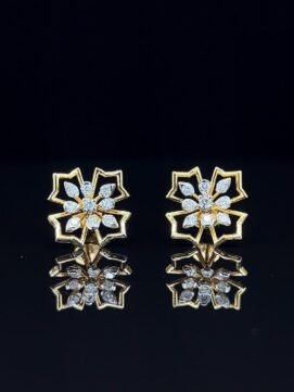 Frost Bloom Diamond Earrings