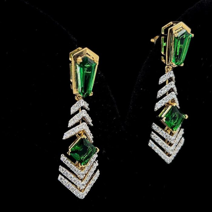 Gematrix Diamond Earrings - 3 Gematrix Diamond Earrings
