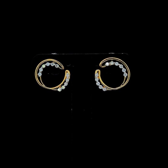 Gleam Arc Diamond Earrings - 3 Gleam Arc Diamond Earrings