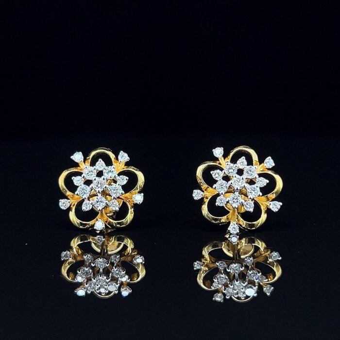 Glory Petals Diamond Earrings