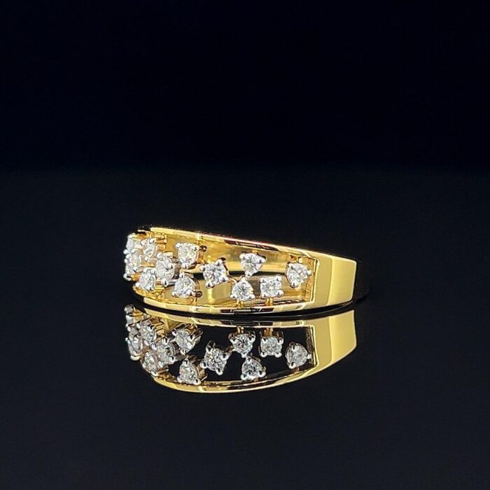 Golden Symphony Diamond Ring - 3 Golden Symphony Diamond Ring