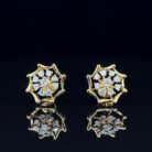 Golden Web Diamond Earrings