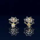 Golden Web Diamond Earrings
