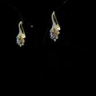 Indigo Petal Diamond Earrings