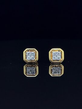 Quadelle Diamond Studs