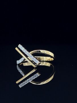 Radiant Angle Diamond Ring