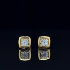 Sparkle Square Diamond Studs