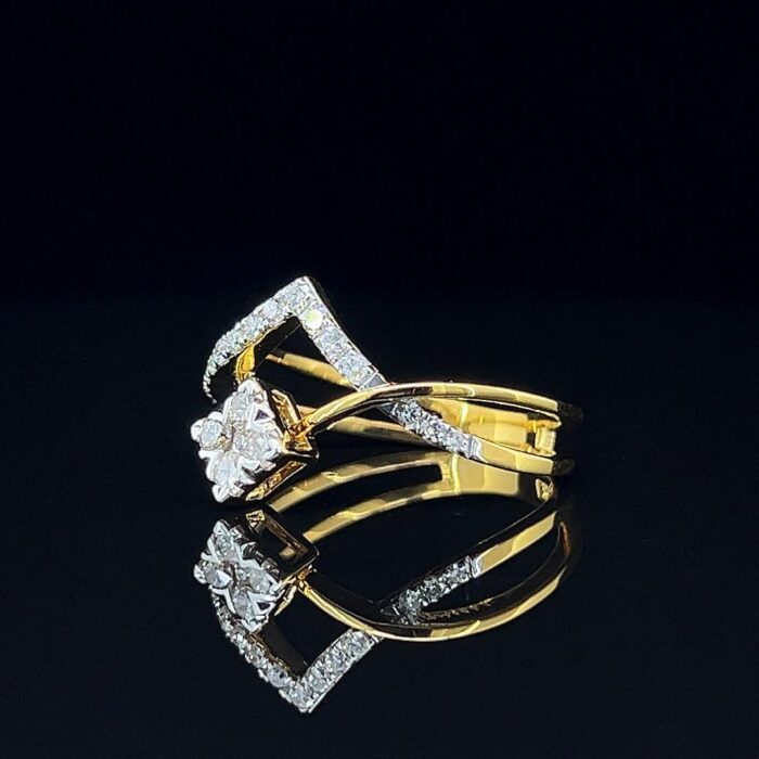 Square Shaped Diamond Ring - 2 Square Shaped Diamond Ring