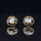 Stellar Maze Oval Diamond Studs
