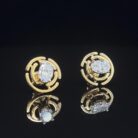 Stellar Maze Oval Diamond Studs