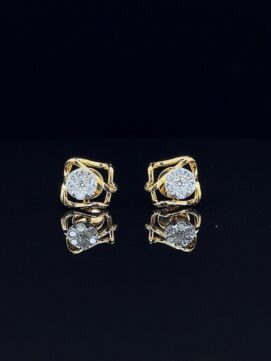 Twilight Knot Diamond Studs