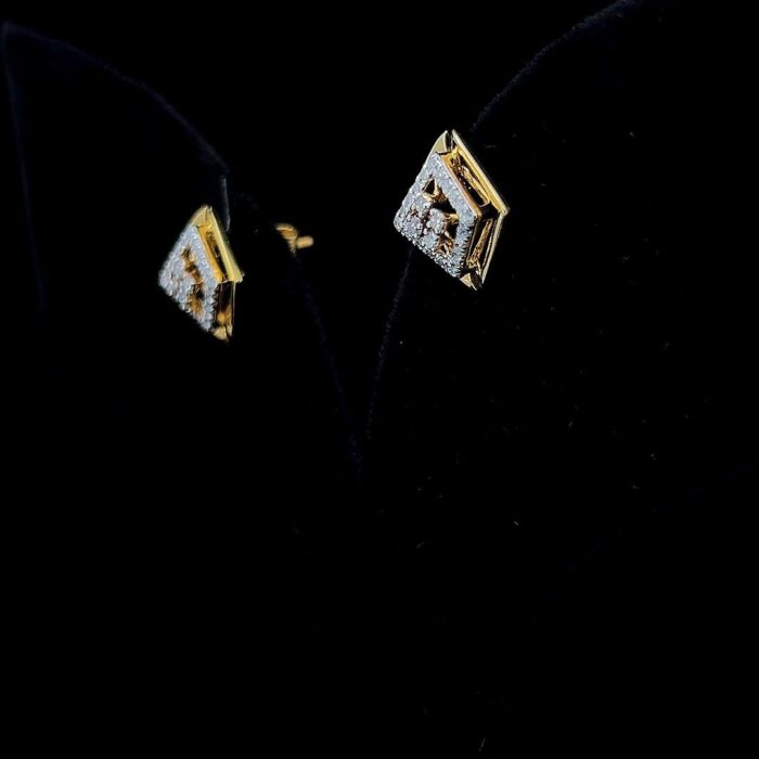 Verta Square Diamond Earrings - 2 Verta Square Diamond Earrings